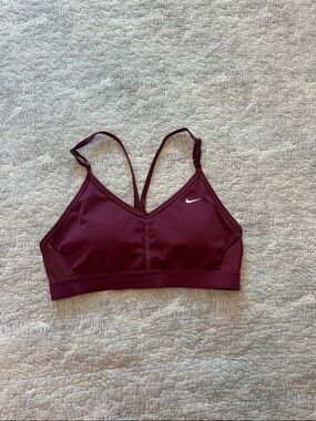 Nike Women's Burgundy Strappy Sports Bra